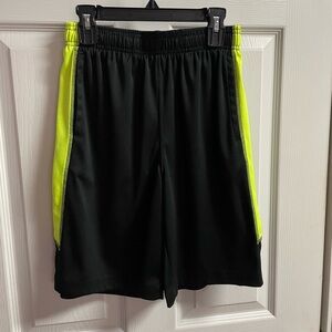 Hibbett brand Black and Yellow Athletic Shorts, youth medium